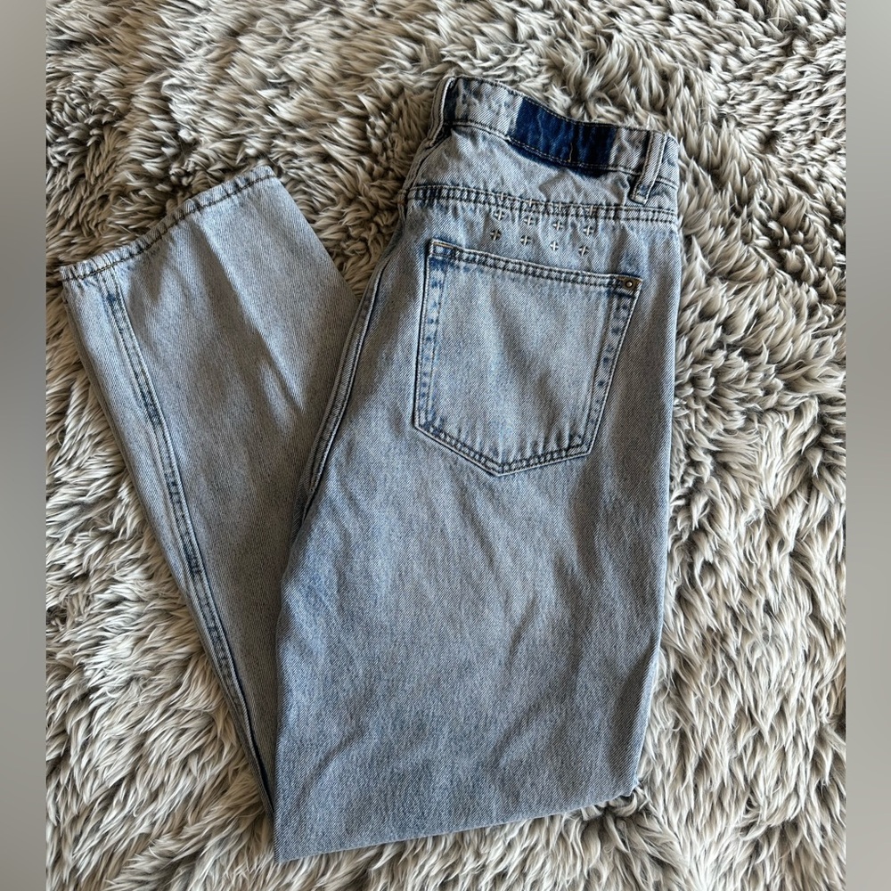 Ksubi Light Blue Straight Leg Jeans